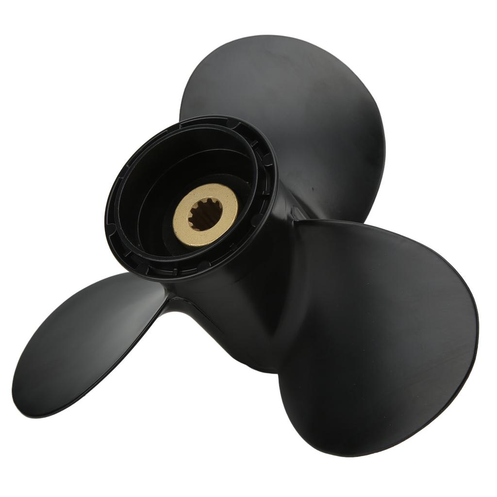 3-лопастной морской пропеллер из алюминиевого сплава 58100‑89L50‑019 Высокопрочный 10 шлицевых зубьев Замена для подвесных моторов
