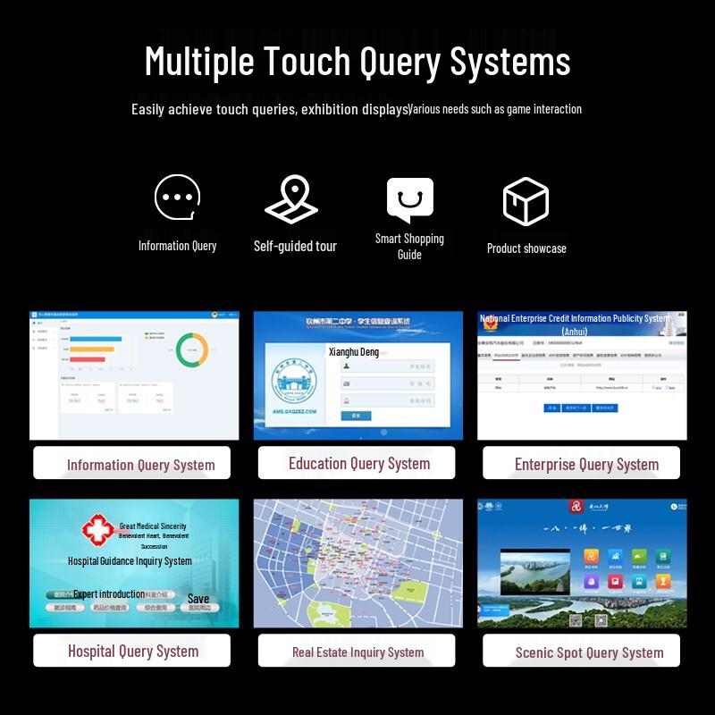 YOUFAN Interactive Touchscreen Kiosk & Advertising Display CN plug (adapter included)