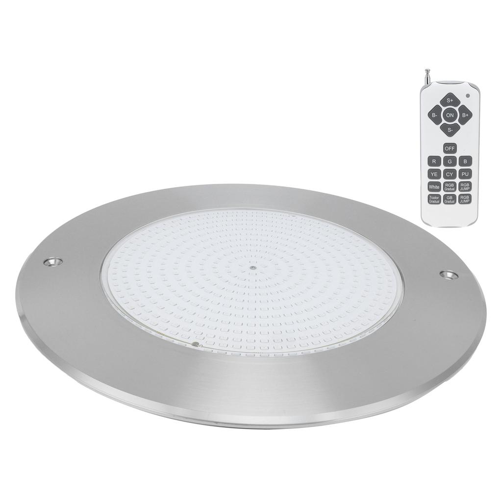 Подводный светильник IP68 из нержавеющей стали 304 RGB, цветной настенный светильник для бассейна с 18?Пульт дистанционного управления35 Вт