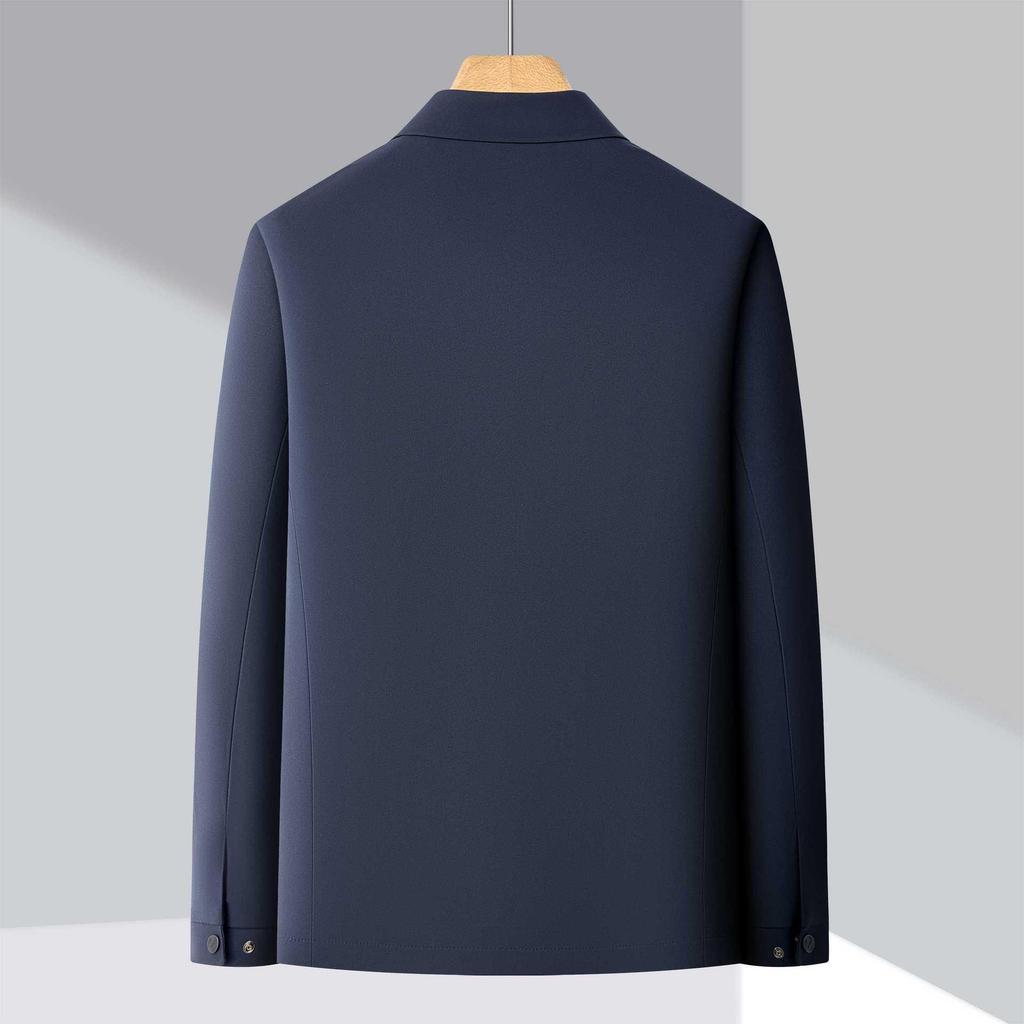 Men's High-End Business Casual Lapel Jacket - Spring/Autumn Lightweight Versatile Coat
