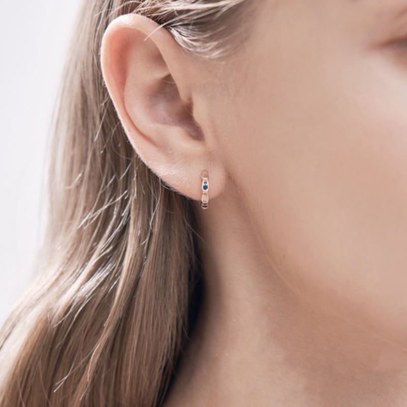 Серьги-гвоздики 14K с кубическим цирконием от ELLE Jewelry (Позолоченный) ELGPEE506
