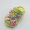 Children's Flat-bottomed Hole Shoes Summer New Cartoon Butterfly Girls Boys Baby Bag Head Cool Slippers Outside