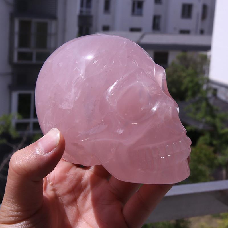 Pink Art Skull Figurine Handicraft Living Room Display Decoration Gifts Toy