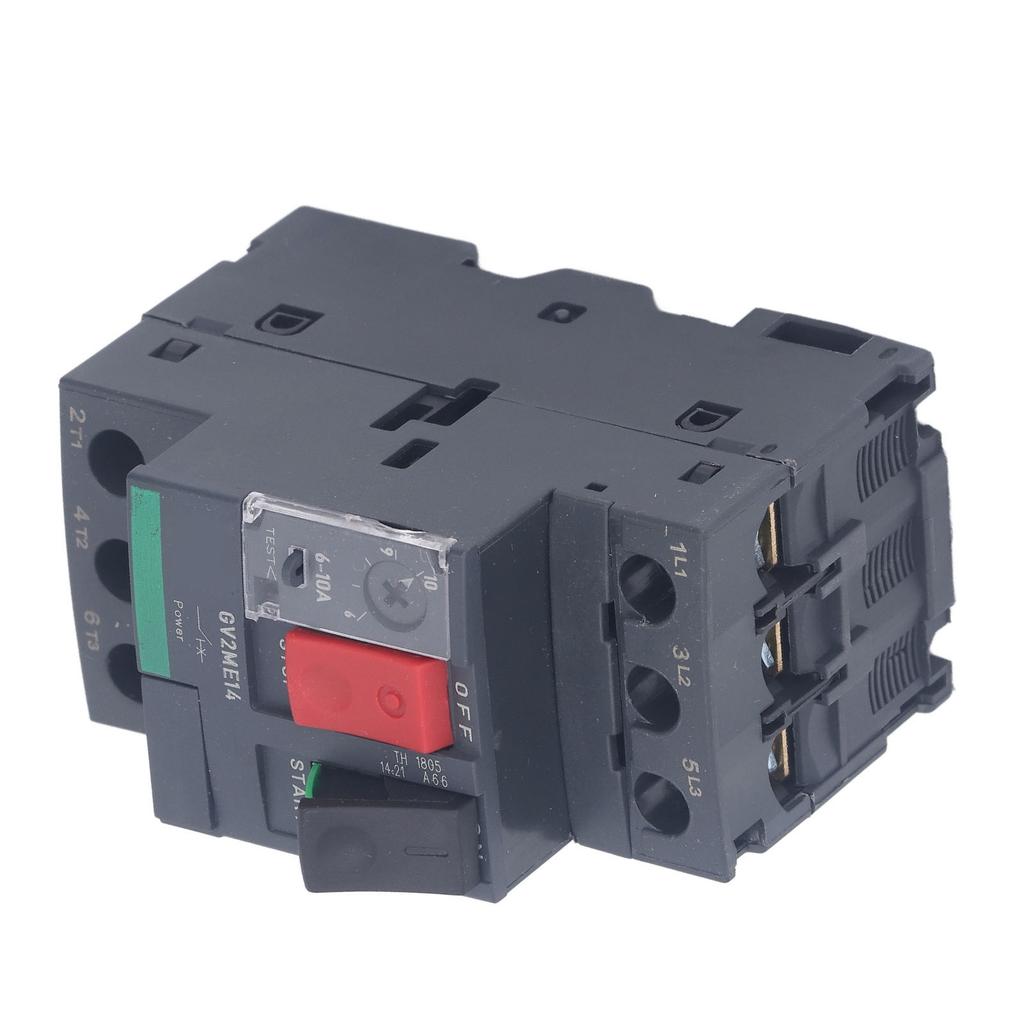 Автоматический выключатель двигателя Защита от перегрузки Термомагнитный ручной пускатель двигателя Кнопка для монтажа на рейку
