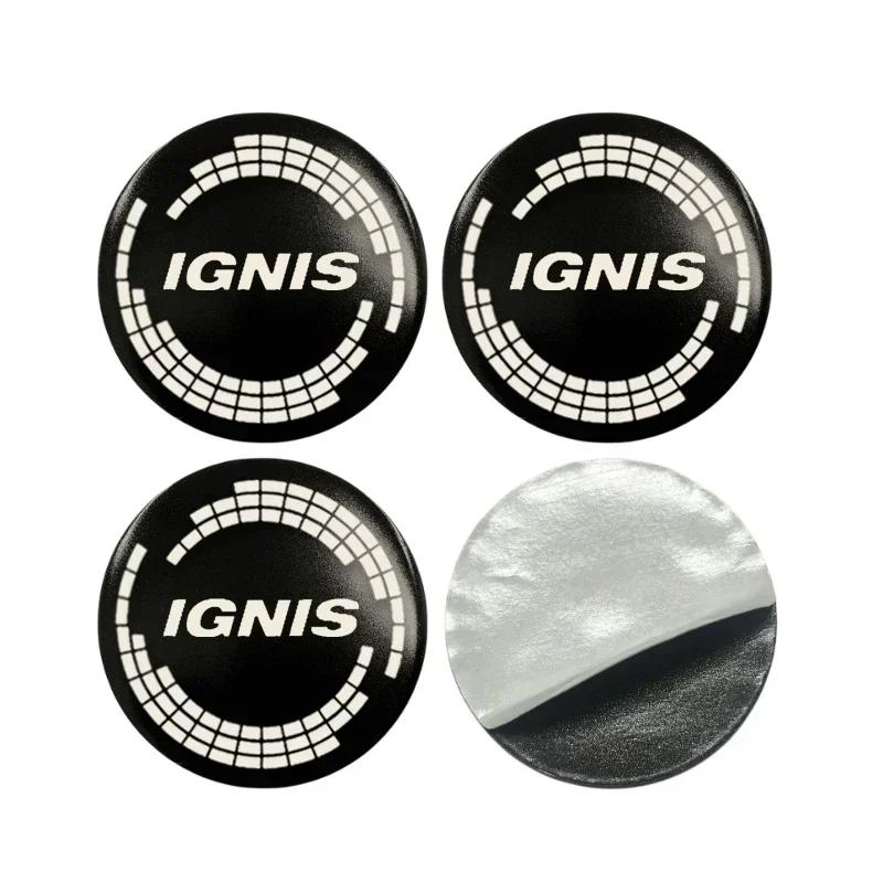 4Pcs 56/60/65mm Alloy Car Wheel Hub Center Caps Stickers For Suzuki IGNIS Logo Emblem Badge Auto Exterior Accessories