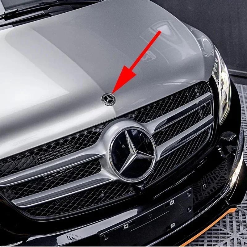 New C200 E200 For Mercedes Benz Mercedes Benz Flat Hood Bonnet Logo Emblem Badge automobile Accessorie G350 G500 G55 G63 G65 St