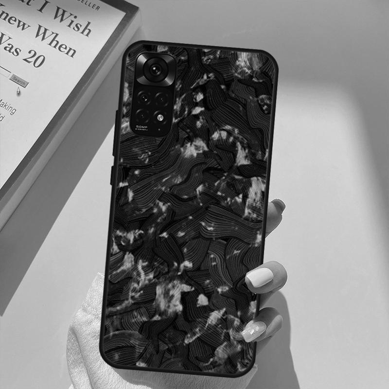 Чехол из кованого карбона для Xiaomi Redmi Note 11 10 9 8 Pro Note 11S 10S 9S 8T K50 K40 9A 9C 10A 10C