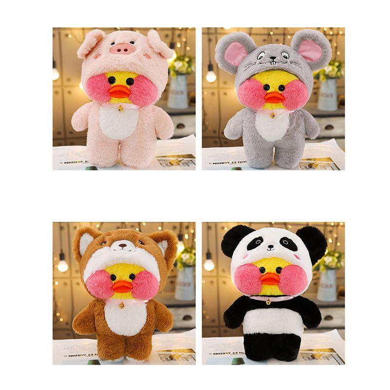 Милая плюшевая игрушка Lalafanfan Cafe Duck Unicorn Totoro Panda, мягкая и очаровательная, подарок
