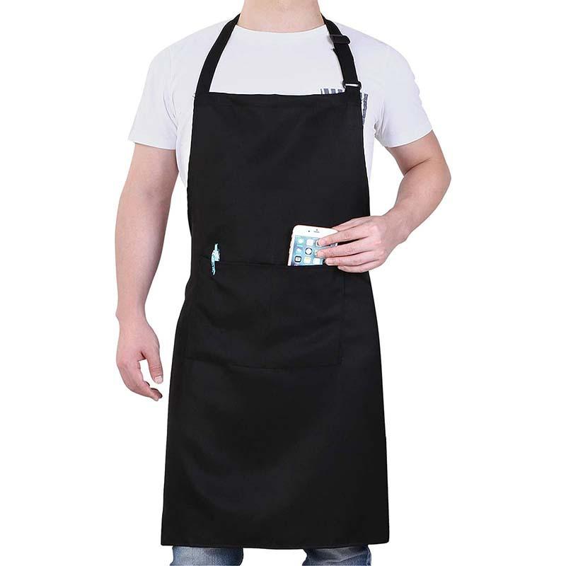 1pc Unisex Polyester Apron Short Half Waist Waiter Work Uniform For Kitchen Supplies, Hotel Restaurant Attendant Waist Apron, Kitchen Apron