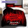 FCB logo  Pattern Bedding Quilt Set Quilt Cover Pillowcase Home Decoration Birthday Gift (1 * duvet cover + 2 * pillowcase, without core)