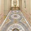 European Style Luxury Corridor Carpet Golden Stripes Decor Hotel Non-slip Runners Rugs Villa Stair Passageway Custom Long Mats