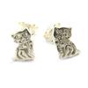[M6704] - Silver Earrings 'Kittens'
