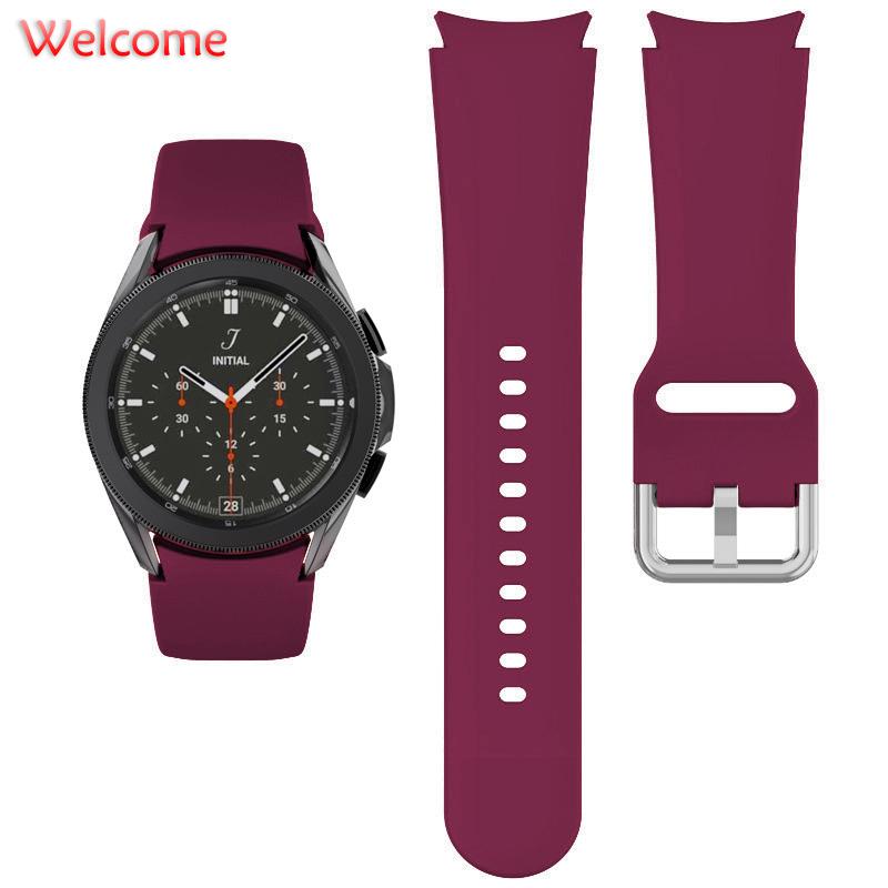 Ремешок для Samsung Galaxy Watch 7/6/5/4 44мм 40мм 5 Pro 45мм Силиконовый браслет для Samsung Watch 4/6 Classic 46мм 42мм 47мм 43мм
