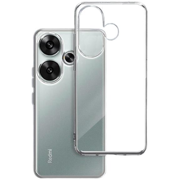 Case for Xiaomi Poco F6, Fusion Hybrid, transparent