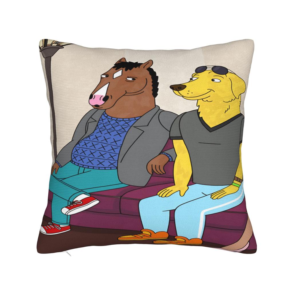 Аниме Наволочка B-BoJack H-Horsemans Мягкая Наволочка Для Дивана Кушетки Кровати Гостиной Милые Смешные Наволочки