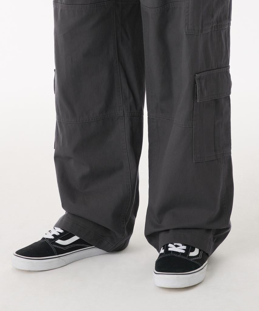 MUSINSA STANDARD Cotton Wide Multi-Pocket Cargo Pants [Dark Gray]
