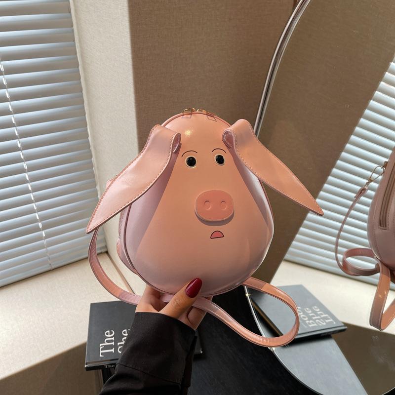 Cute Little Bag 2025 New Japanese Cartoon Funny Foreign Versatile Shoulder Bag Hot Girl Cool Crossbody Bag Pu