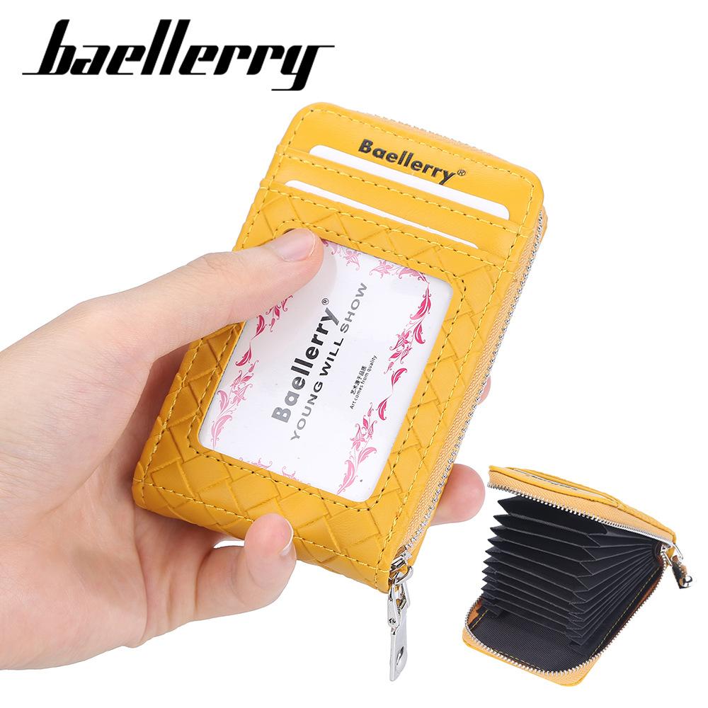 Женский короткий кошелек Baellerry на молнии, держатель для карт, многофункциональный кошелек, модный кошелек для ключей и монет, сумка для карт из искусственной кожи