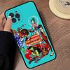 G-Gorillaz Cartoon Phone Case For IPhone 16 Pro Max 15 17 Plus 14 13 12 Mini 11 Black Cover