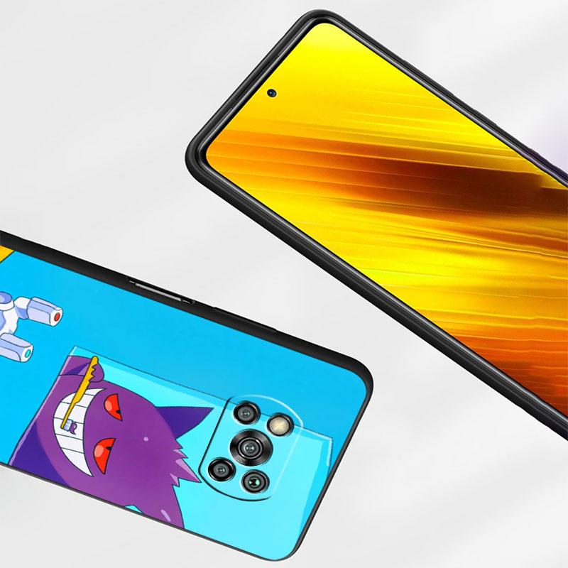 Чехол для Xiaomi Poco X3 Pro X4 NFC F4 GT F3 M5 M4 5G M3 11 Lite 11T 10T 9T черный силиконовый чехол для телефона Gengar Pokemon Cool