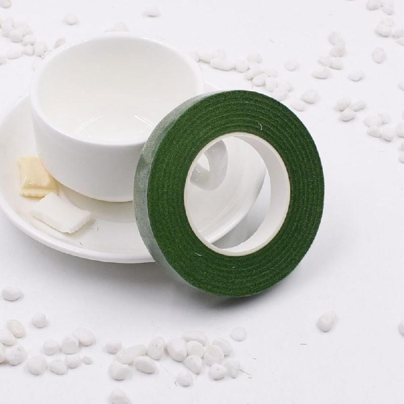 12 мм самоклеящаяся зеленая бумажная лента цветочный стебель для гирлянд венков своими руками поделки искусственный шелковый цветок MIT