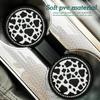 2PCS Bling Cow Print Car Accessories for Women, Universal Auto Cute Anti Slip Cup Holder ert Coaster
