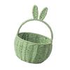Корзина для хранения из плетеной бумаги в форме кроличьих ушей, элегантная корзина для цветов, плетеная вручную, держатель для закусок, решение для организации дома