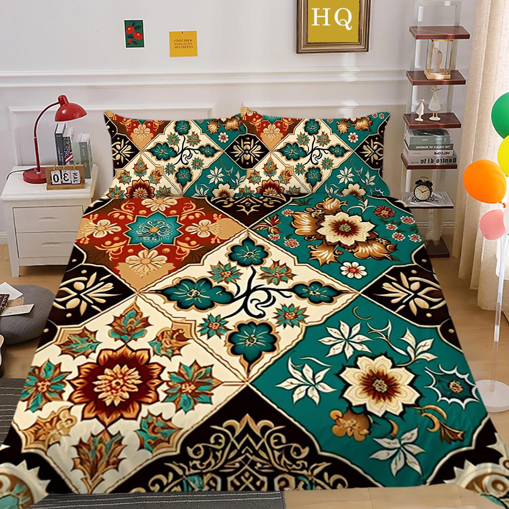 Домашнее постельное белье 3D Высокое качество с принтом пейсли для женщин, королевский размер, декор для спальни, комплект постельного белья, покрывало