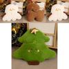 Christmas Plush Cushion With Santa Claus Snowman Reindeer For Festive Sofa Decor