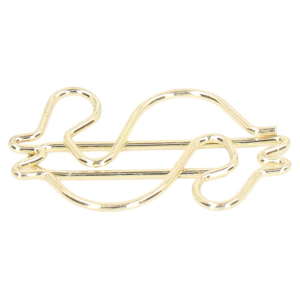50Pcs Electroplating Metal Gold Paper Clips Gold Small Paper Clips Cute Paperclips Office Supplies