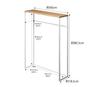 Yamazaki Console W60 x x Tower Slim and Easy to with Display Shelf and Side 5164 Table, White, D18.5 H80.5cm, Series, Place, Hooks, Table,