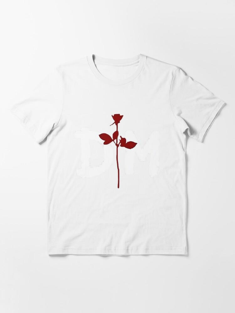 Depeche Mode(DM) logo and red rose, D-P-CH-MOD- Essential T-Shirt