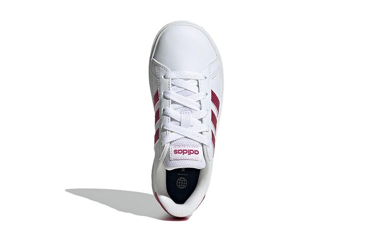 adidas Grand Court 2.0 для больших детей 'Белый Насыщенный Малиновый' GY4764