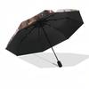 1pc Dachshund Floral Portrait Umbrella with Plastic Handle,Suitable for All Seasons Home Travel Outdoor UmbrellaDD299