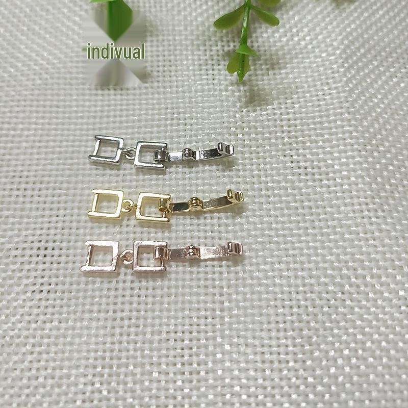 Polished Gold-Plated Bracelet Necklace Extender Clasp - 2cm