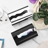 Stainless Steel Tissue Box, with Irregular Wavy Grooves Design, Smooth Paper Extraction Waterproof Tissue Holder for Kitchen