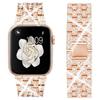 Классический женский ремешок с бриллиантами для Apple Watch Band 8 7 6, ювелирный металлический ремень для iWatch 49 мм 41/45 мм 44/40 мм, браслеты серии SE 5 3
