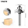 1/4 дюйма, 6 мм хвостовик, угловой круглый фрезерный станок с подшипником, фреза для работы по дереву, дереву