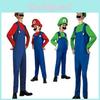 Super Mario Bros Luigi Costume For Kids And Adults Breathable Full Body Cosplay Dress With Exquisite Workmanship