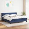 3129727 vidaXL Divan Bed with Mattress Blue 160x200 Cm Fabric