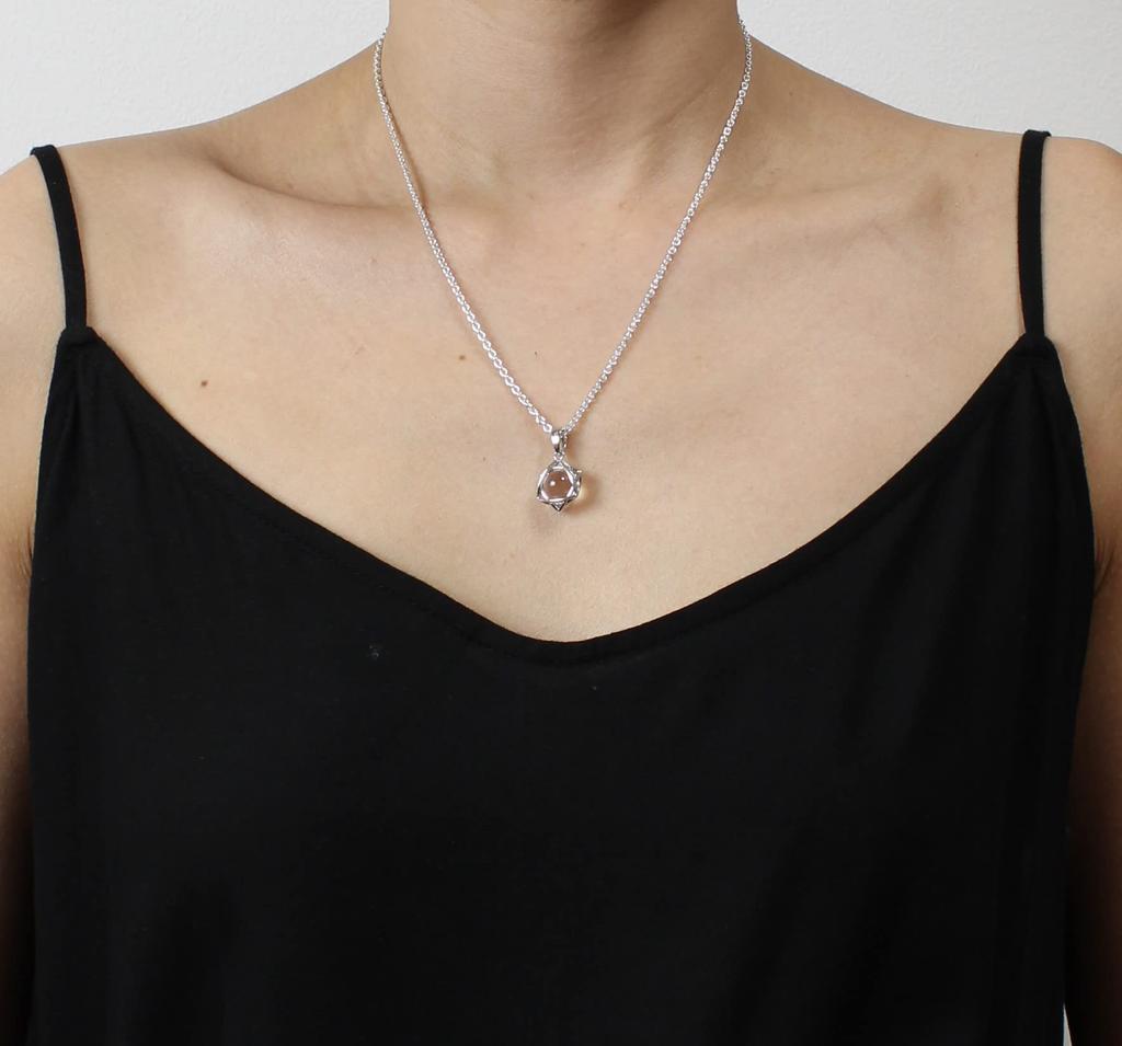 Гексаграмма Звезда Давида Счастливая Звезда Цитрин Цитрин Подвеска Верхняя часть Серебро 925