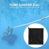 Sac filtrant pour pompe à eau 45×45 cm - maille industrielle noire avec cordon de serrage