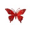 25Cm Sparkling Butterfly Christmas Tree Ornament Handmade Plastic Mesh Elegant Holiday Home Party Decorations