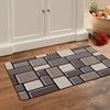 1Pcs Anti Fatigue Kitchen Rugs, Waterproof  Brown Brick Print Non-Slip Thick Cushioned Kitchen Mat Heavy Duty Comfort Standing Mat for Kitchen