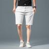 Летние тонкие мужские эластичные повседневные капри для мужской молодёжи, корейская версия, свободные шорты прямого кроя для мужских универсальных шорт