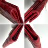 Used CHANEL Matelasse Bi-fold Wallet Red with Box and Dust Bag