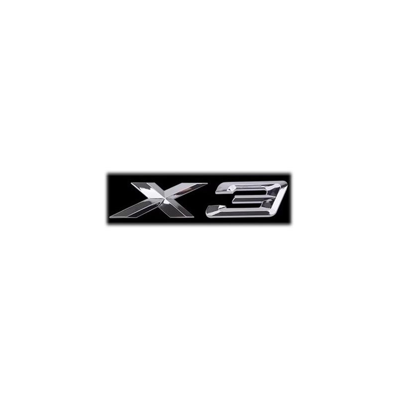 3D Car Letters Trunk Badge Sticker For BMW X1 E84 F48 X3 E83 G01 F25 X4 F26 G02 X5 E53 F15 E70 X6 E71 F16 Emblem Logo Lettering pd2