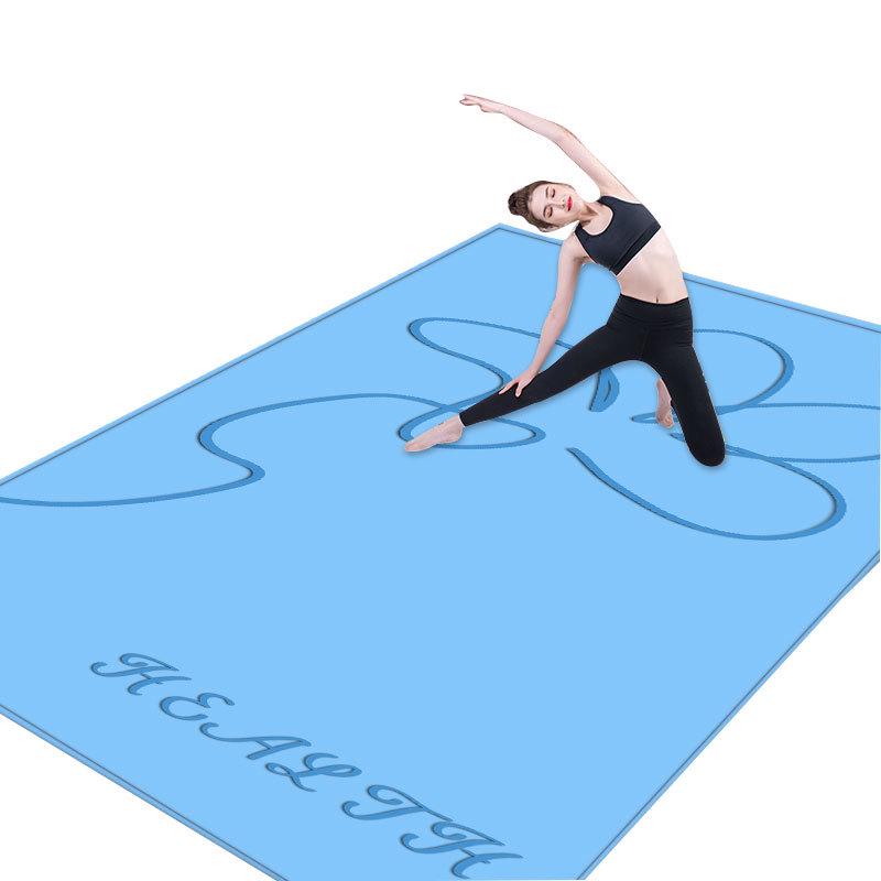 Бесшумный амортизирующий нескользящий коврик для йоги и танцев: Удлиненные и расширенные для мужчин и женщин, идеально подходят для фитнеса, прыжков и аэробики