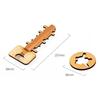 Intellectual Educational for Children Adult DIY Wooden Toy Unlock Puzzle Key Classical Funny Lock Toys