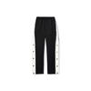 Li Ning Reignite Series Color Block Lace-Up Straight Loose Knit Sports Pants Men Pants Black AKLU239-1